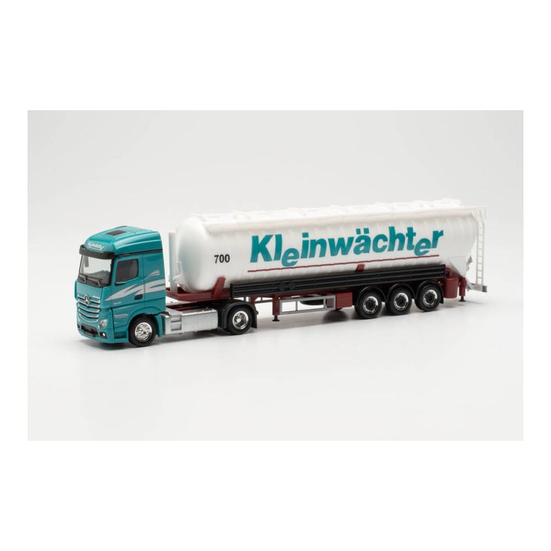 Herpa 315494 Mercedes-Benz Actros Aero nyergesvontató, Kleinwachter tartályvontatmánnyal