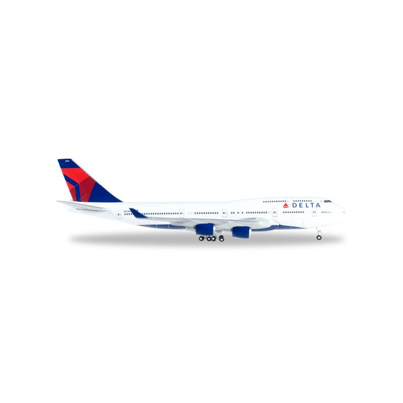 Herpa 506915 Boeing 747-400 N674US Jumbo Jet, Delta