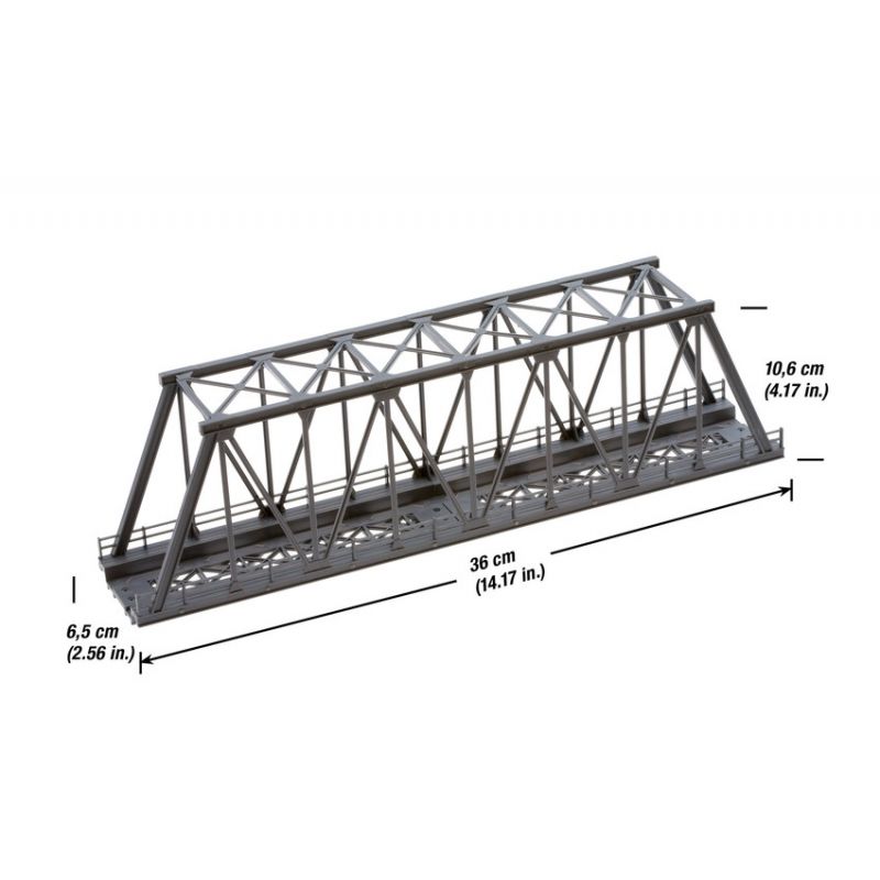 Noch 21320 Vasúti rácsos híd, egysínes, 36 cm