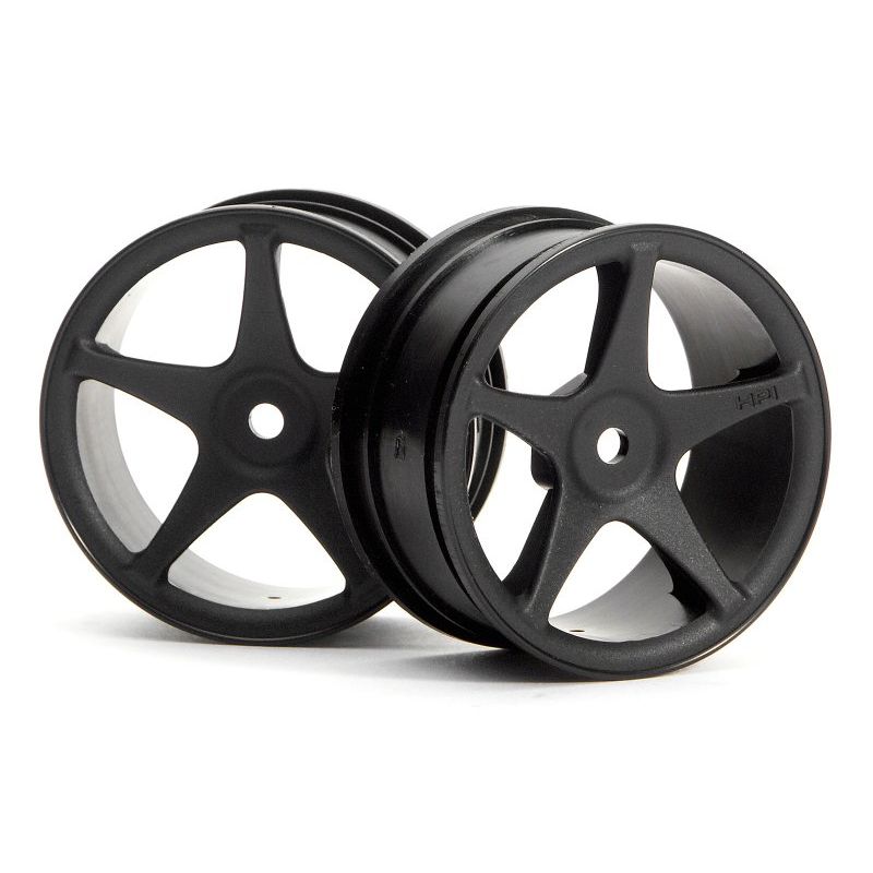 HPI 3696 Super Star Wheels 26mm Black (1mm Offset)