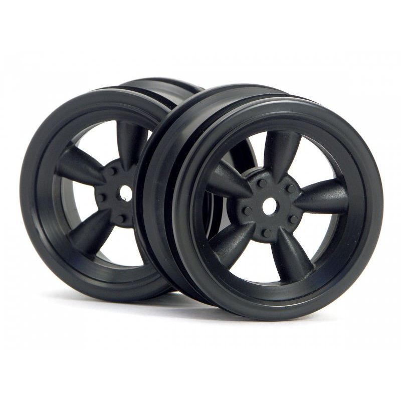 HPI 3816 Vintage 5 Spoke Wheel 26mm Black (0mm Offset)