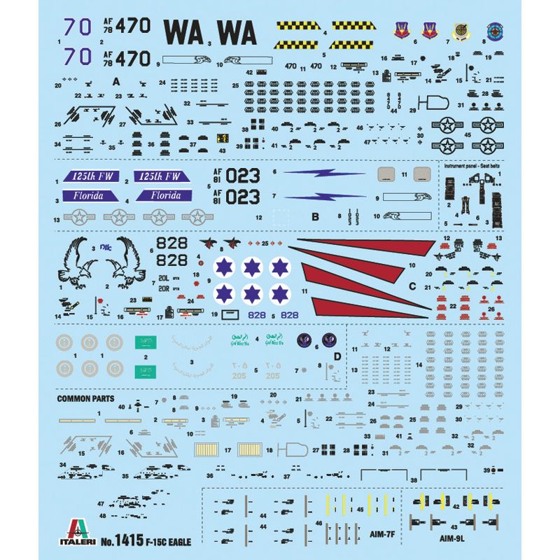 Italeri 1415s F-15C Eagle