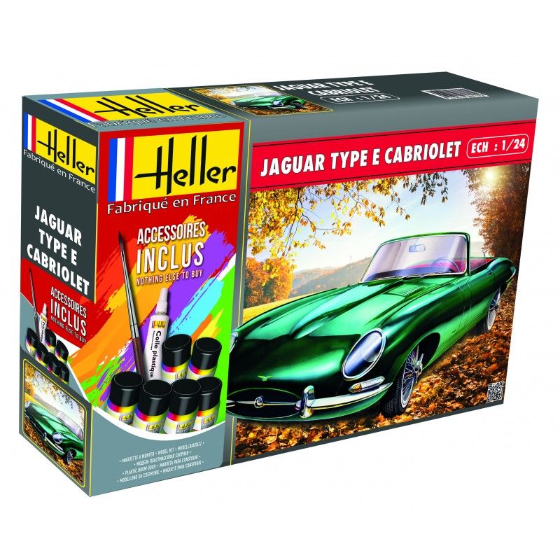 Heller 56719 Jaguar Type E Cabriolet  starter set