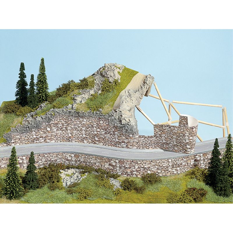 Noch 57530 Dekorlap kőfal, bazalt, 32 x 15.5 cm
