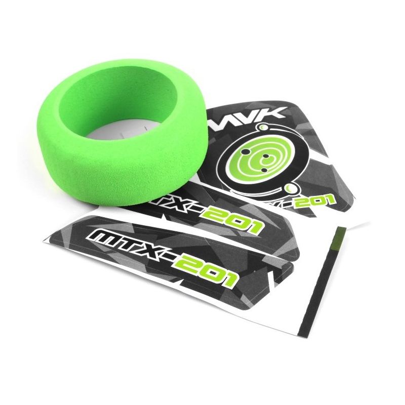 MAVERICK MV150754 MTX-201 Transmitter Wheel Foam & Decals (Green)