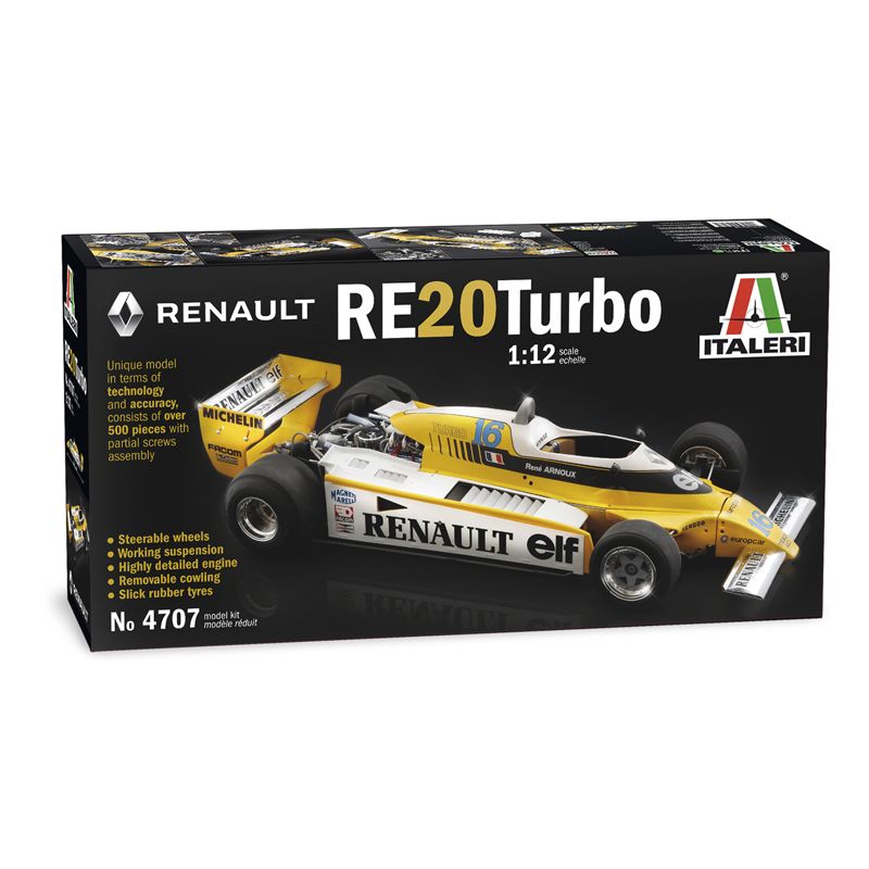 4707S ITALERI Renault RE23 Turbo F1 1:12