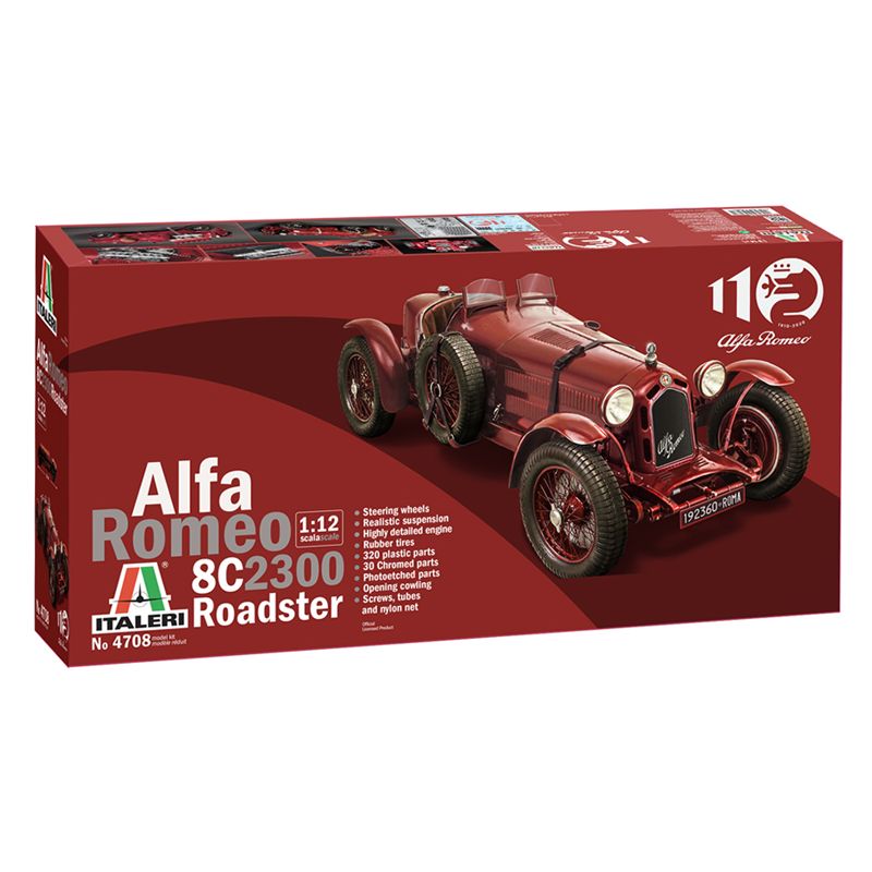 Italeri 4708s Alfa Romeo 8C/2300 “Roadster”