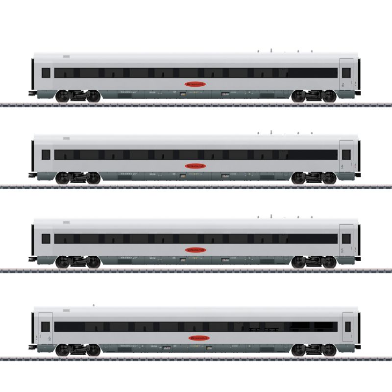 PIKO 28350 Kiegészítő személykocsi készlet, Metropolitan, DB AG V