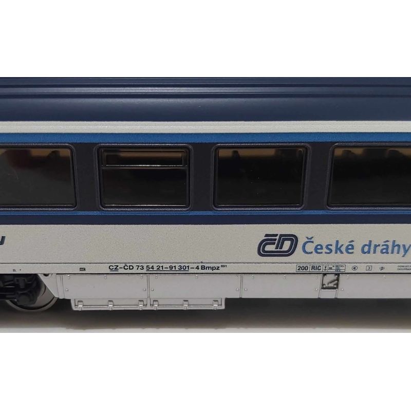 Piko 57179 Kezdőkészlet, Railjet Taurus villanymozdony személykocsikkal, ágyazatos sínnel, CD VI