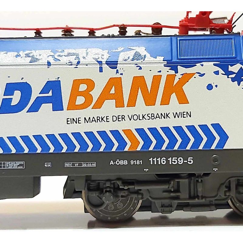 PIKO 57926 Villanymozdony, Taurus, Rh 1116 159-5, Sparda-Bank, ÖBB VI