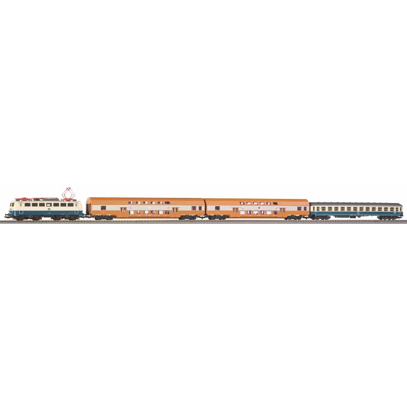 PIKO 58146 Vonat készlet, BR 140 villanymozdony emeletes személyvagonokkal, DB/DR IV