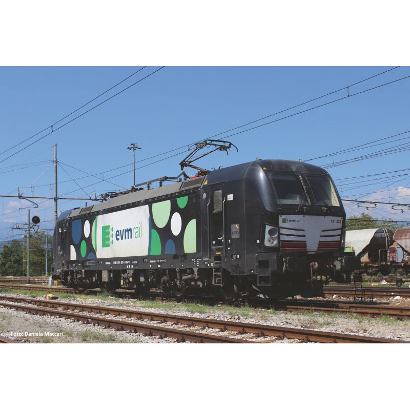 PIKO 59398 Villanymozdony BR 191-023 Vectron, EVM Rail VI, hangdekóderrel