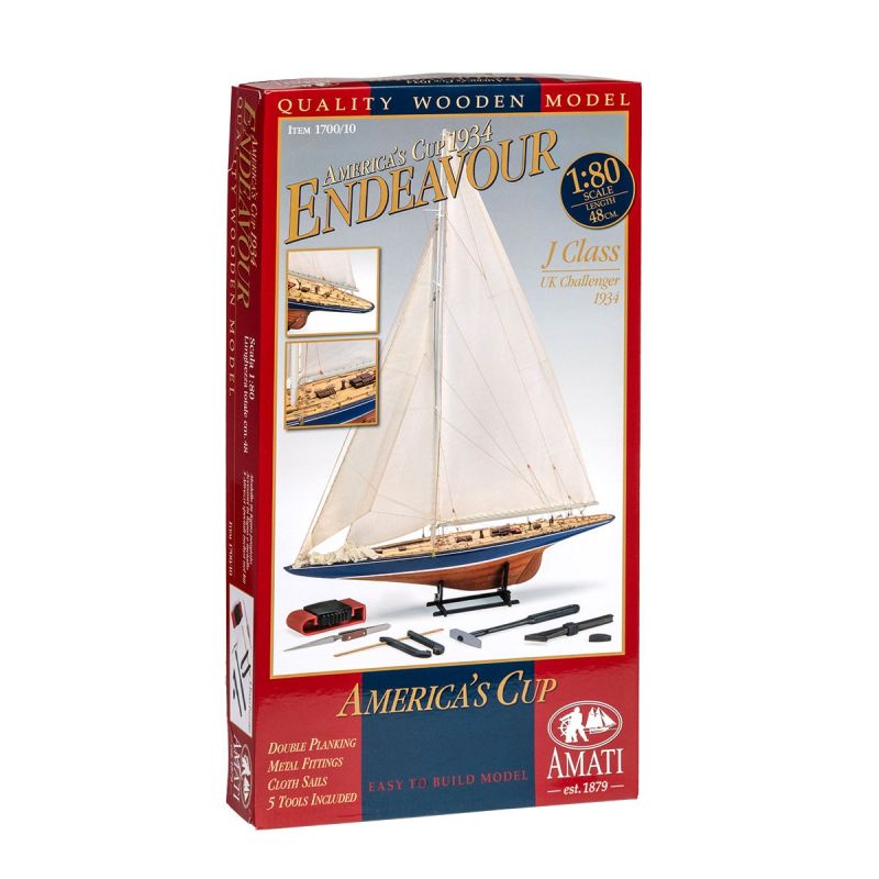 AMATI B1700/10 Endeavour Americas Cup vitorláshajó, építőkészlet