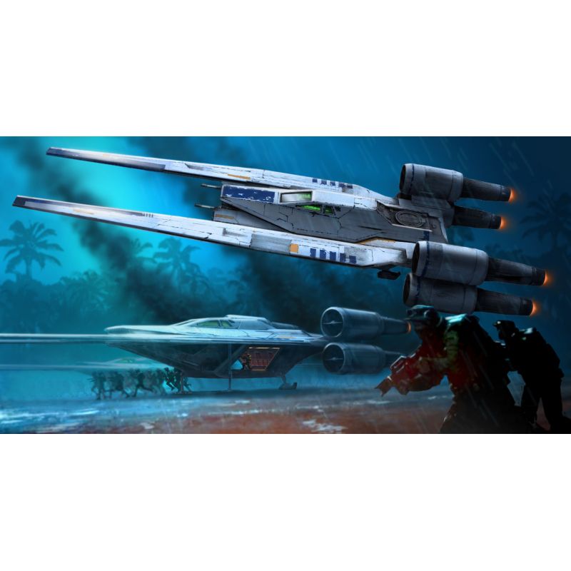 Revell 06755 Star Wars Rogue One (Zsivány Egyes) U-Wing Fighter, összepattintható, fény- és hangeffekttel