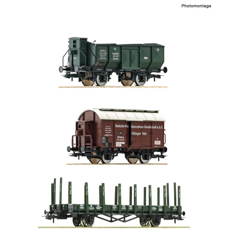 Roco 77028 3er Set Güterzug Kbay