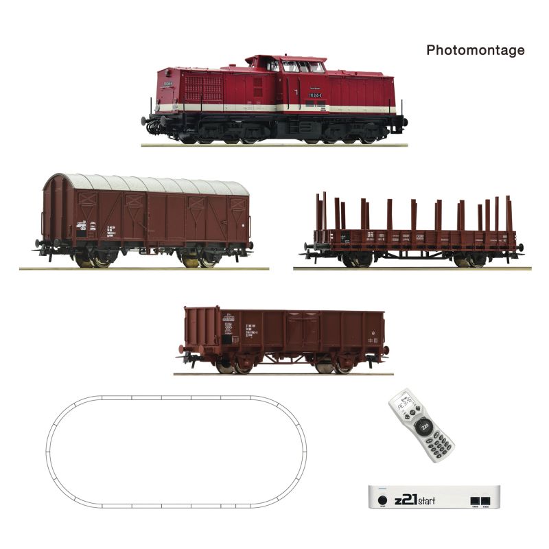 Roco 5110009 z21 Set BR 110 + Güterzug DR