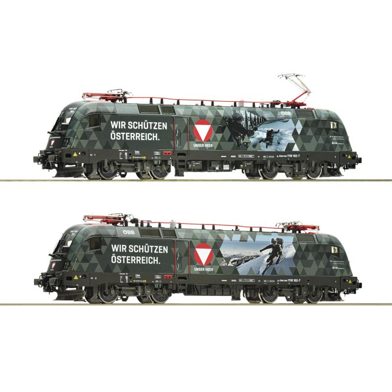 Roco 60492 Villanymozdony, Rh 1116 182-7, Taurus, Bundesheer, ÖBB VI