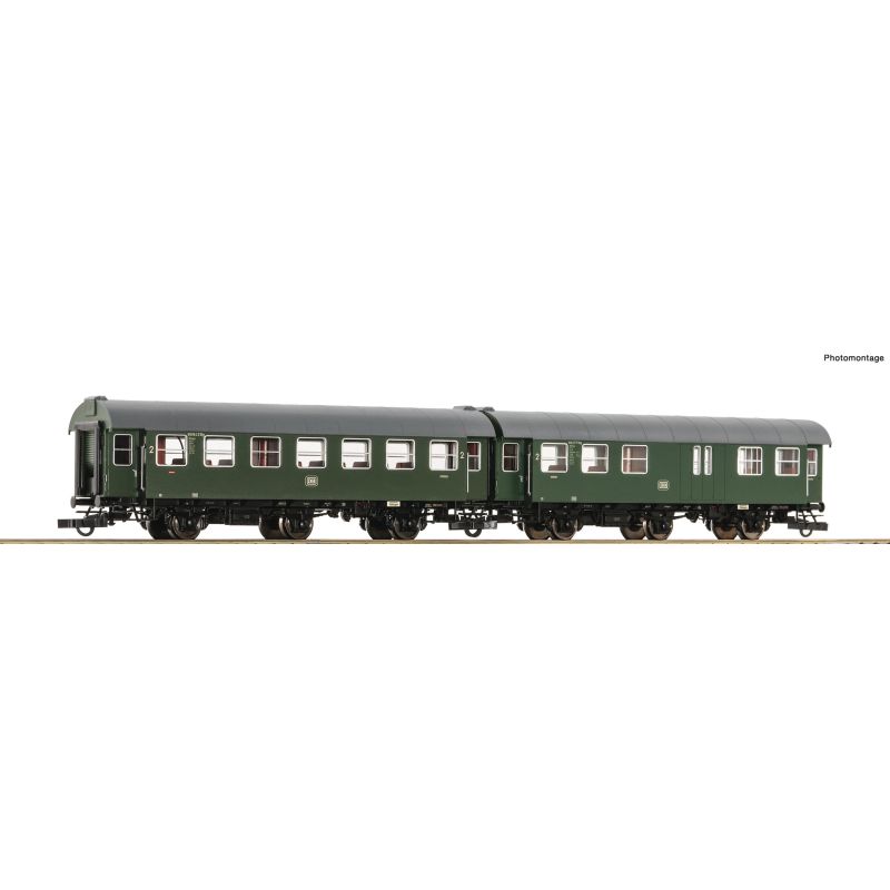 Roco 6200039 Személykocsi készlet, Umbauwagen, 2 x 2.o., DB IV, 2. készlet