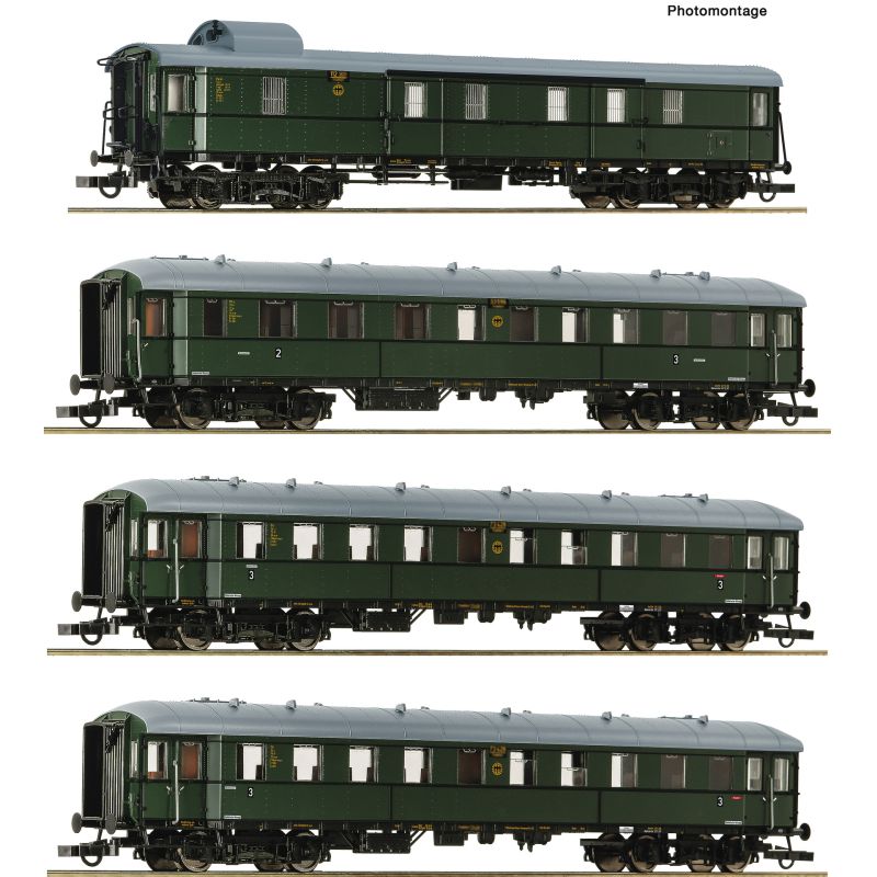 Roco 6200056 Személykocsi készlet. Zwickauer Tradizionszug, DR IV, 1. készlet