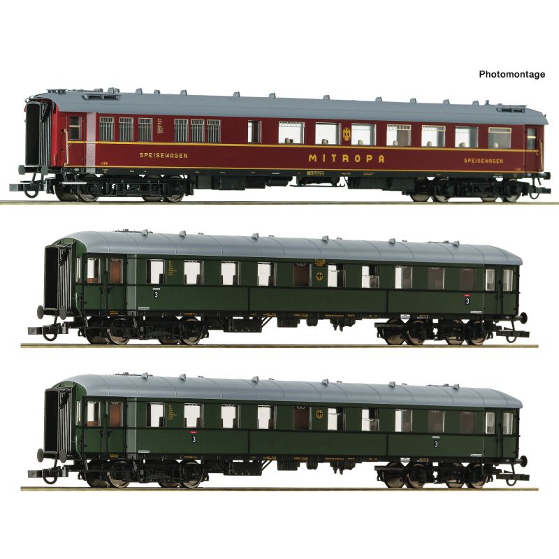 Roco 6200057 Személykocsi készlet. Zwickauer Tradizionszug, DR IV, 2. készlet