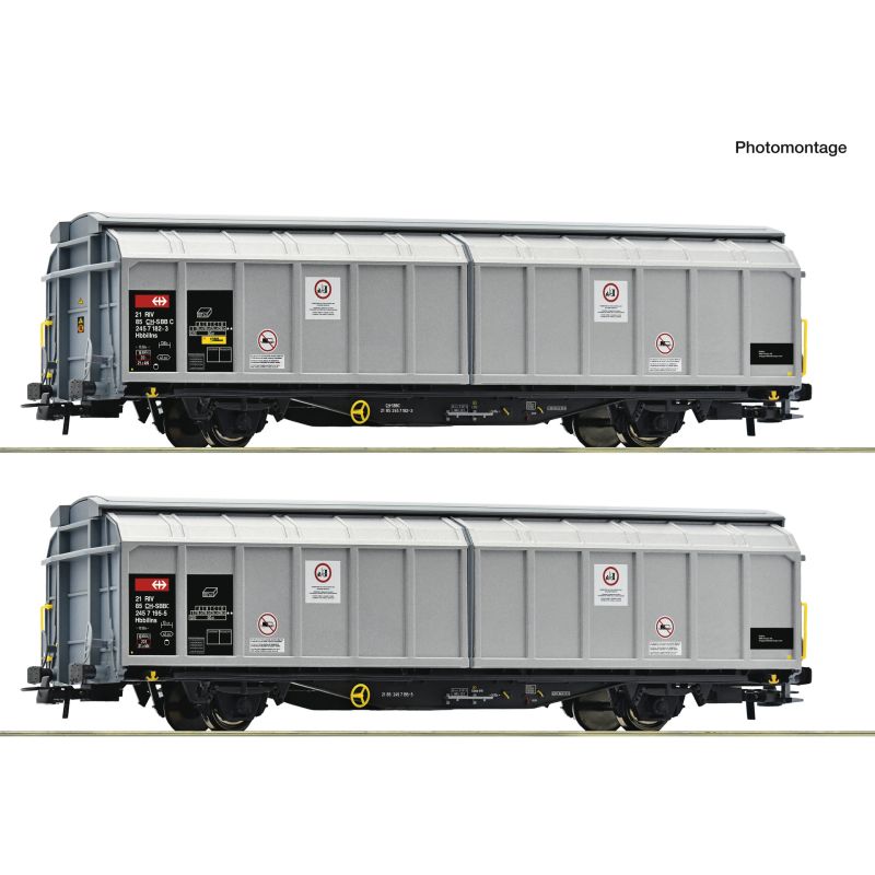 Roco 6600110 2er Set Schiebewandwag. SBB