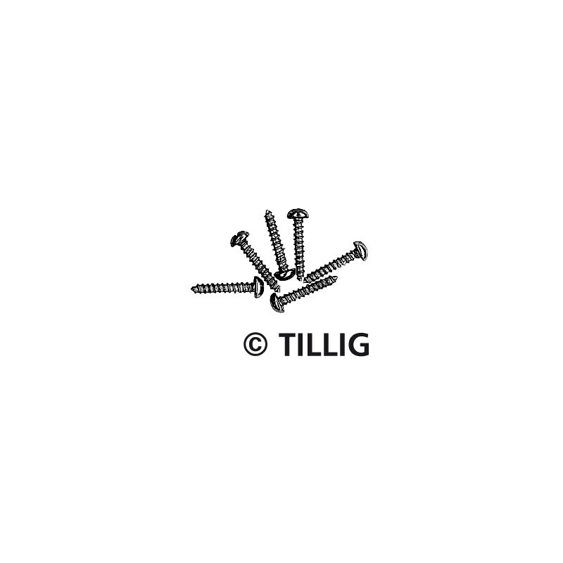 Tillig 08970 Síncsavar, 1,4 x 8 mm, 100 db