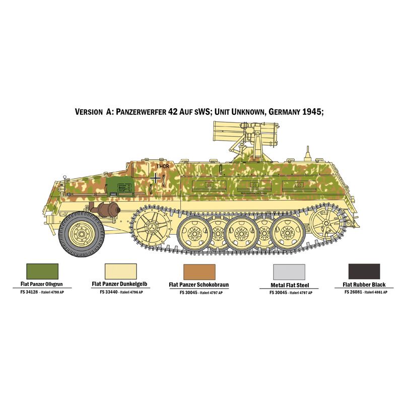 6562S ITALERI Panzerwerfer 42 auf sWS