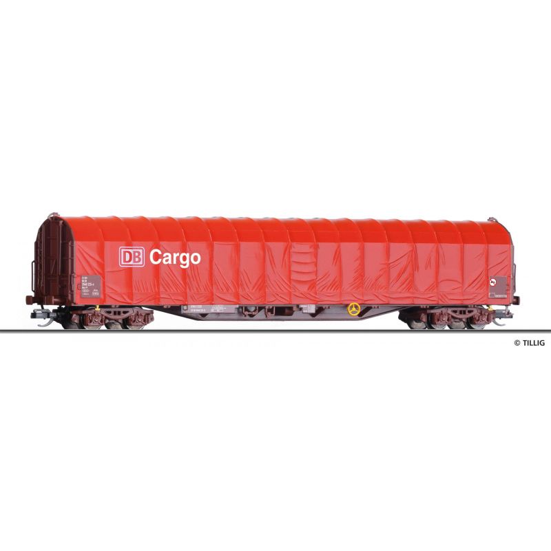 Tillig 15751 Eltolható oldalfalú ponyváskocsi Rils 652, DB Cargo V