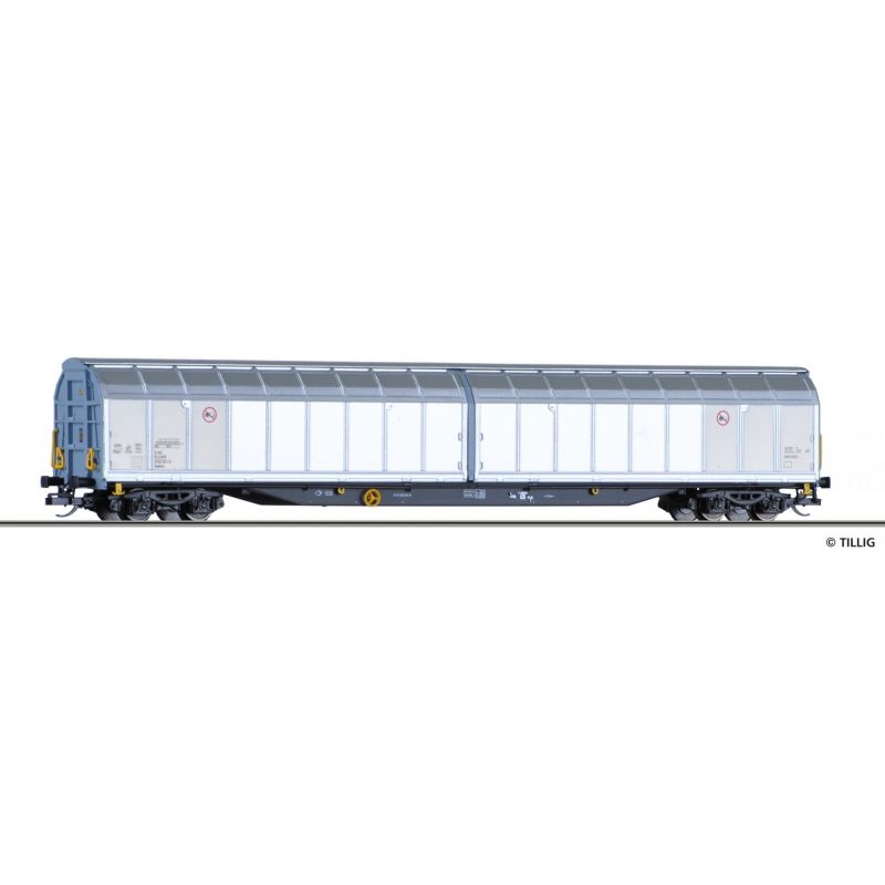 Tillig 15811 Eltolható oldalfalú kocsi Habbins, Rail Cargo Wagon VI