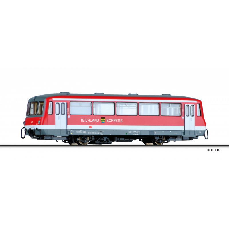 Tillig 73131 Motorkocsi 772 341-1 Teichland-Express, Lausitzer Dampflok-Club VI