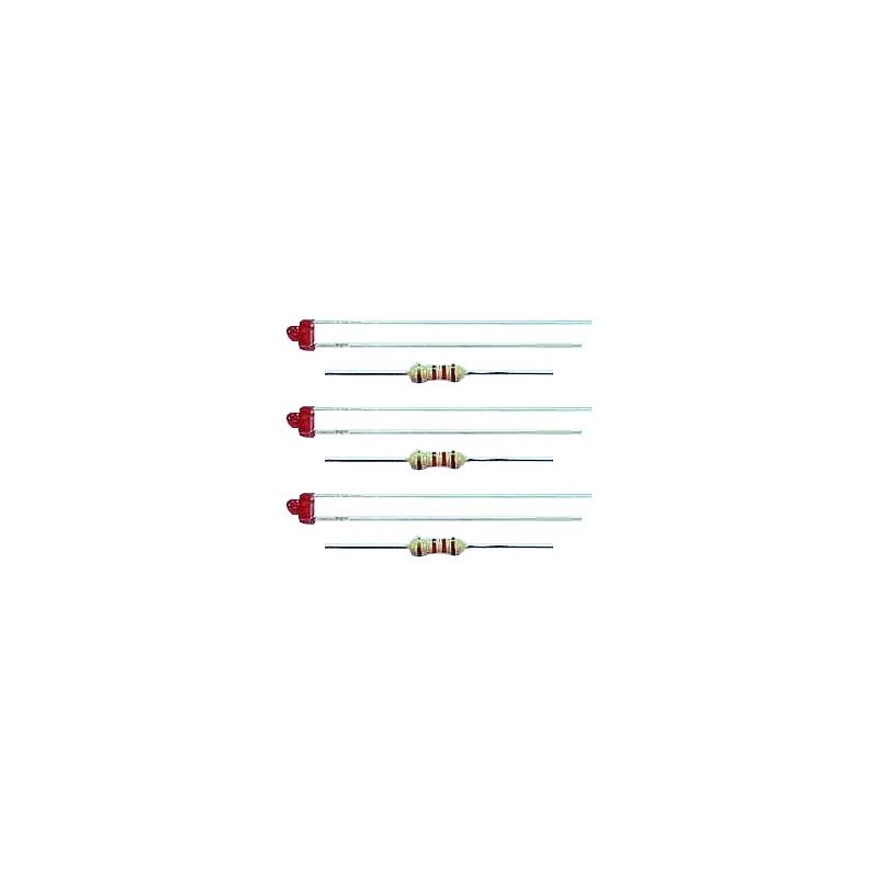 Viessmann 3553 LED piros 1,8 mm 3 db