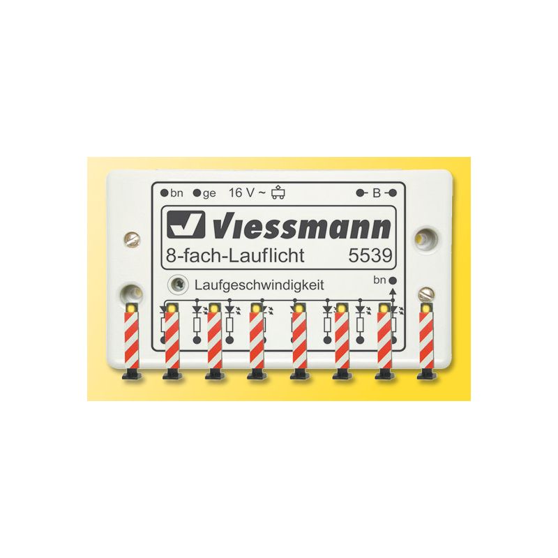 Viessmann 5040 H0 Warnbaken+ Laufl., 8stück