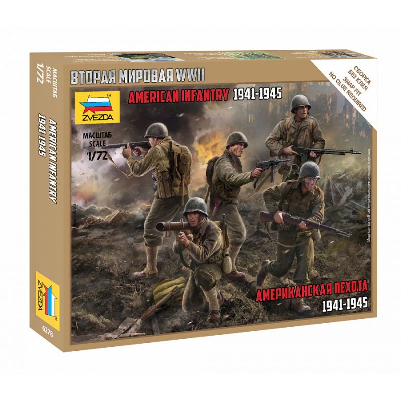 Zvezda 6278 US Infantry WWII 1:72 (6278)