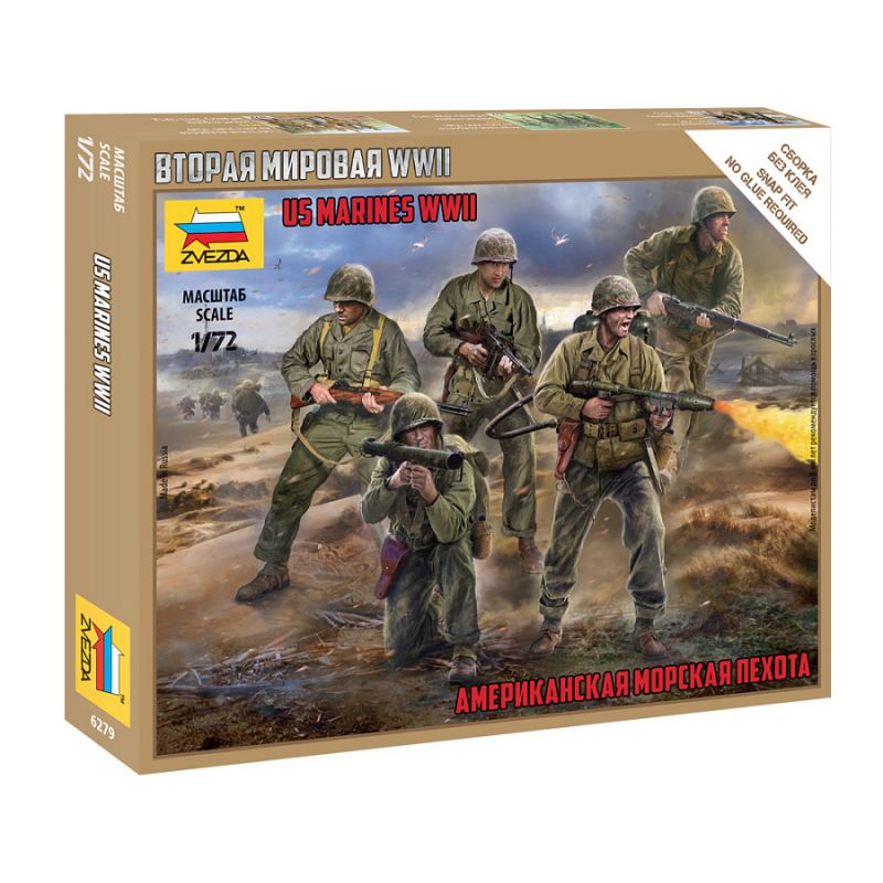 Zvezda 6279 US Marines WWII 1:72 (6279)