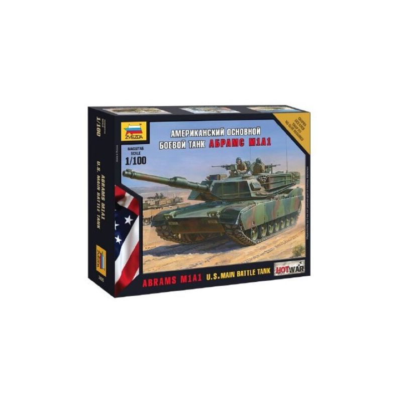 Zvezda 7405 Abrams M1 A1 Mini kits Modern 1:100 (7405)